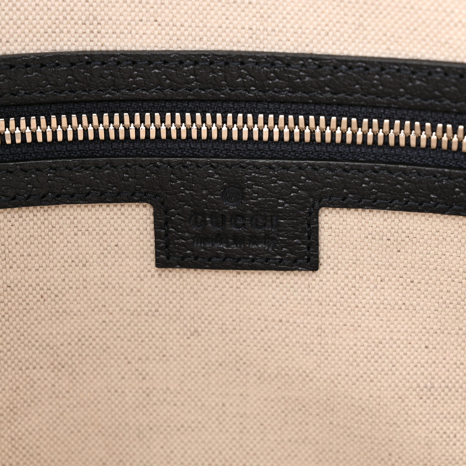 Gucci GG Supreme Monogram Textured Dollar Calfskin Web Small Ophidia Half Moon Hobo Beige Blue 6 of 10