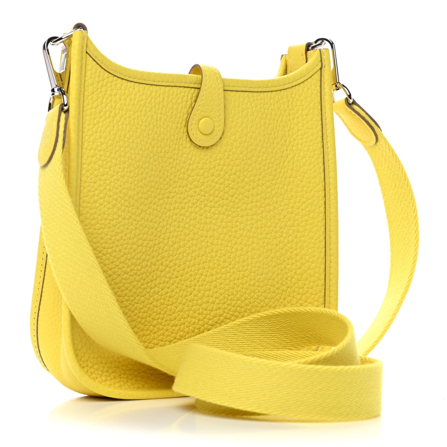Hermes Taurillon Clemence Evelyne TPM Lime 2 of 5