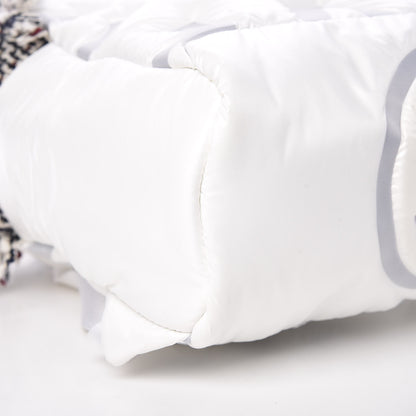 Chanel Nylon Tweed Coco Neige Small Doudoune Backpack Ivory 5 of 10