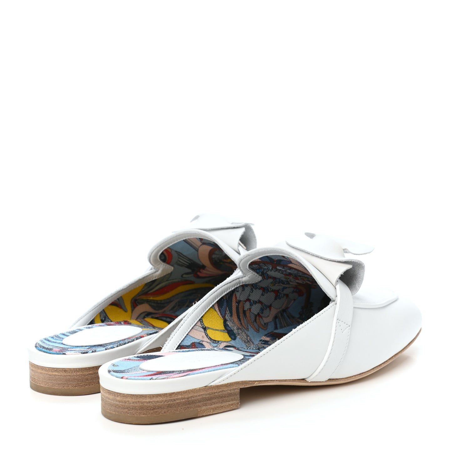 Calfskin Oz Mules 36 White