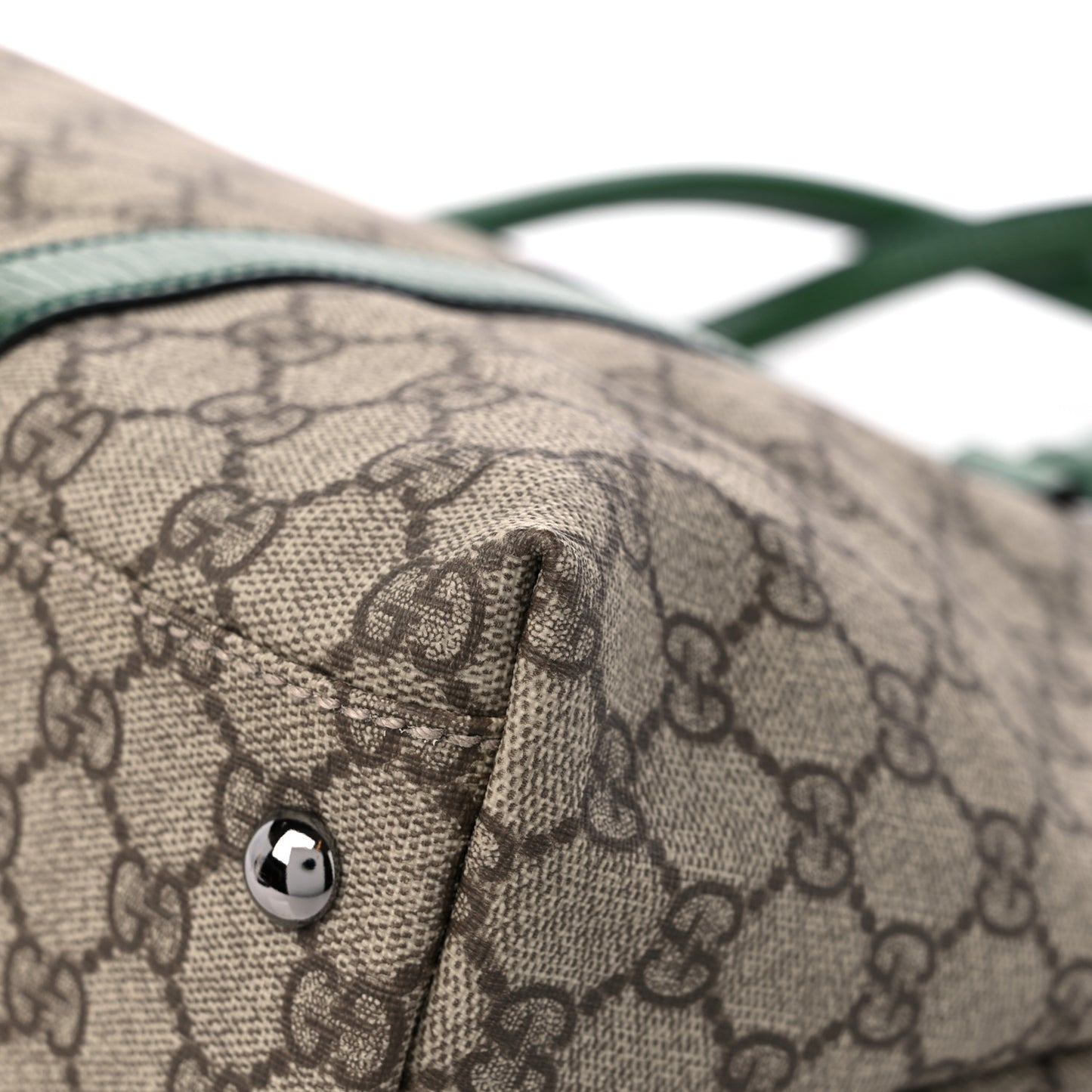 GG Plus Monogram Medium Joy Tote Green