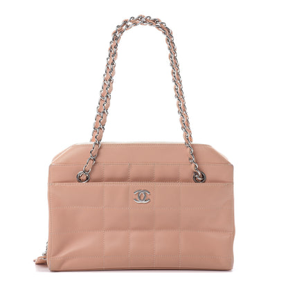 Chanel Lambskin Quilted Chocolate Bar Shoulder Bag Pink 1 of 19