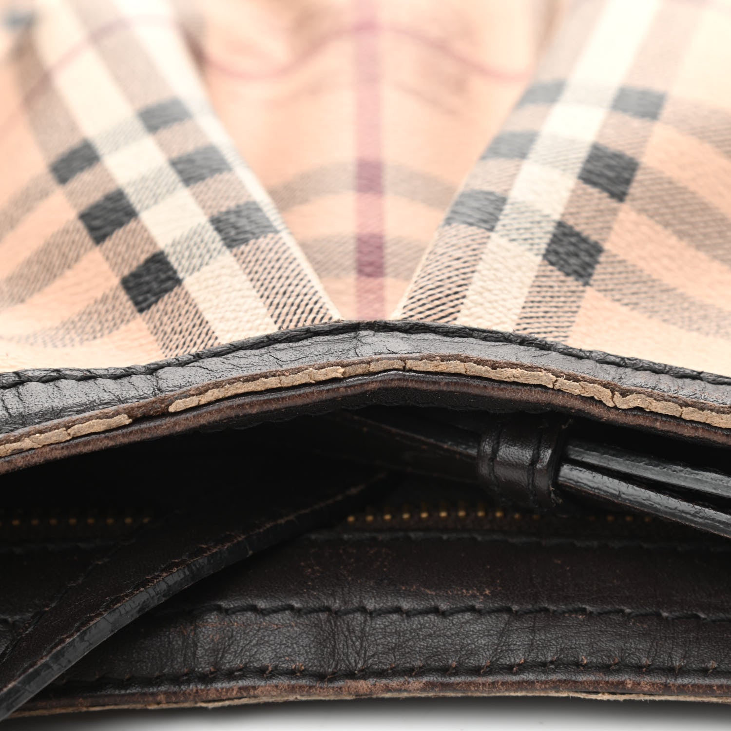 Burberry Haymarket Check Hartham Shoulder Bag Chocolate 15 of 15