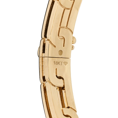 Roberto Coin 18K Yellow Gold Diamond Slim Navarra Bangle Bracelet 3 of 5