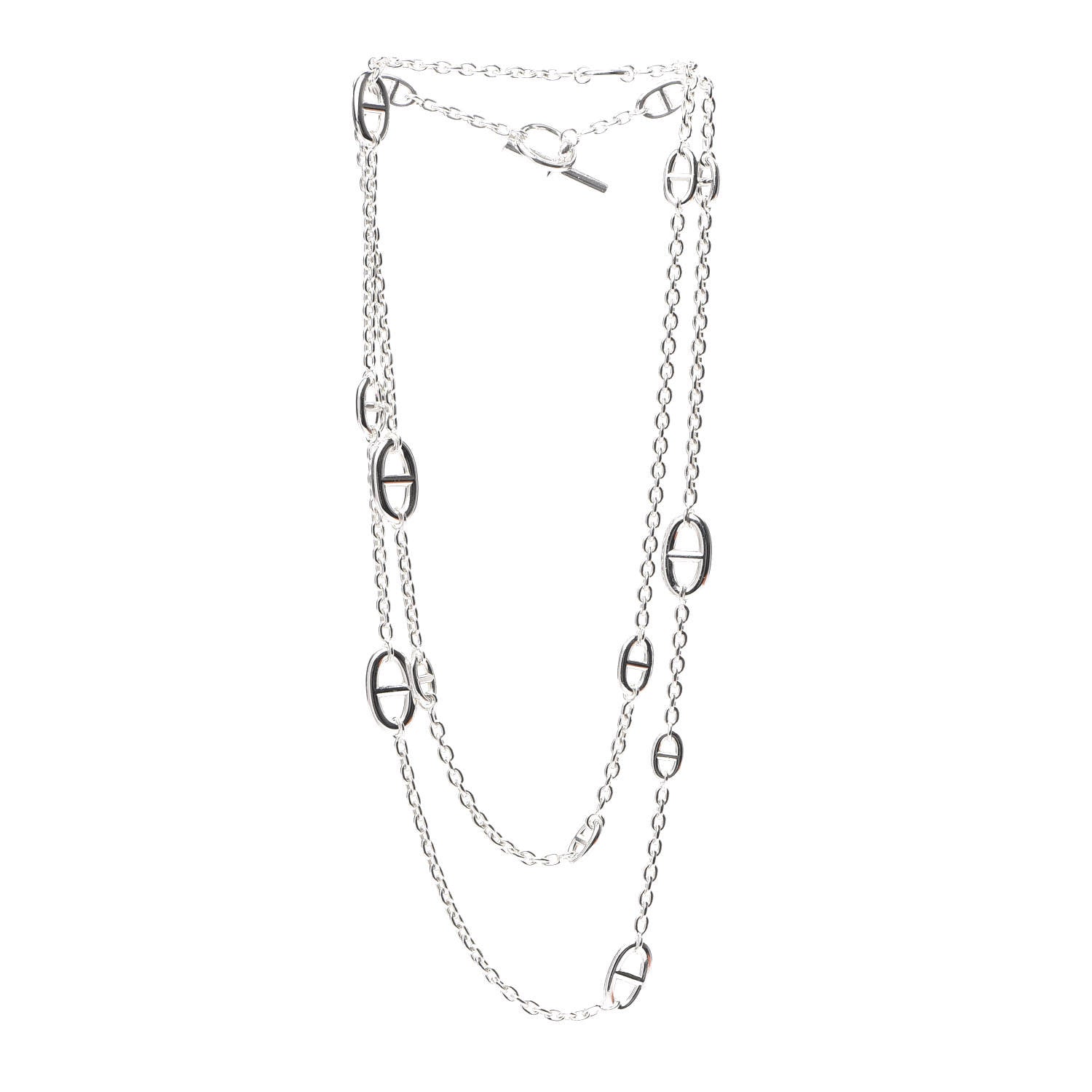 Hermes Sterling Silver Farandole Necklace 120 2 of 4