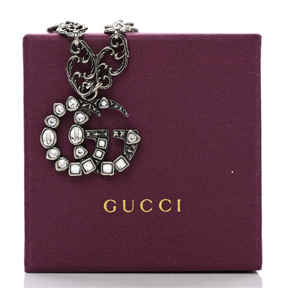 Gucci Crystal Marmont Necklace Aged Silver 6 of 6