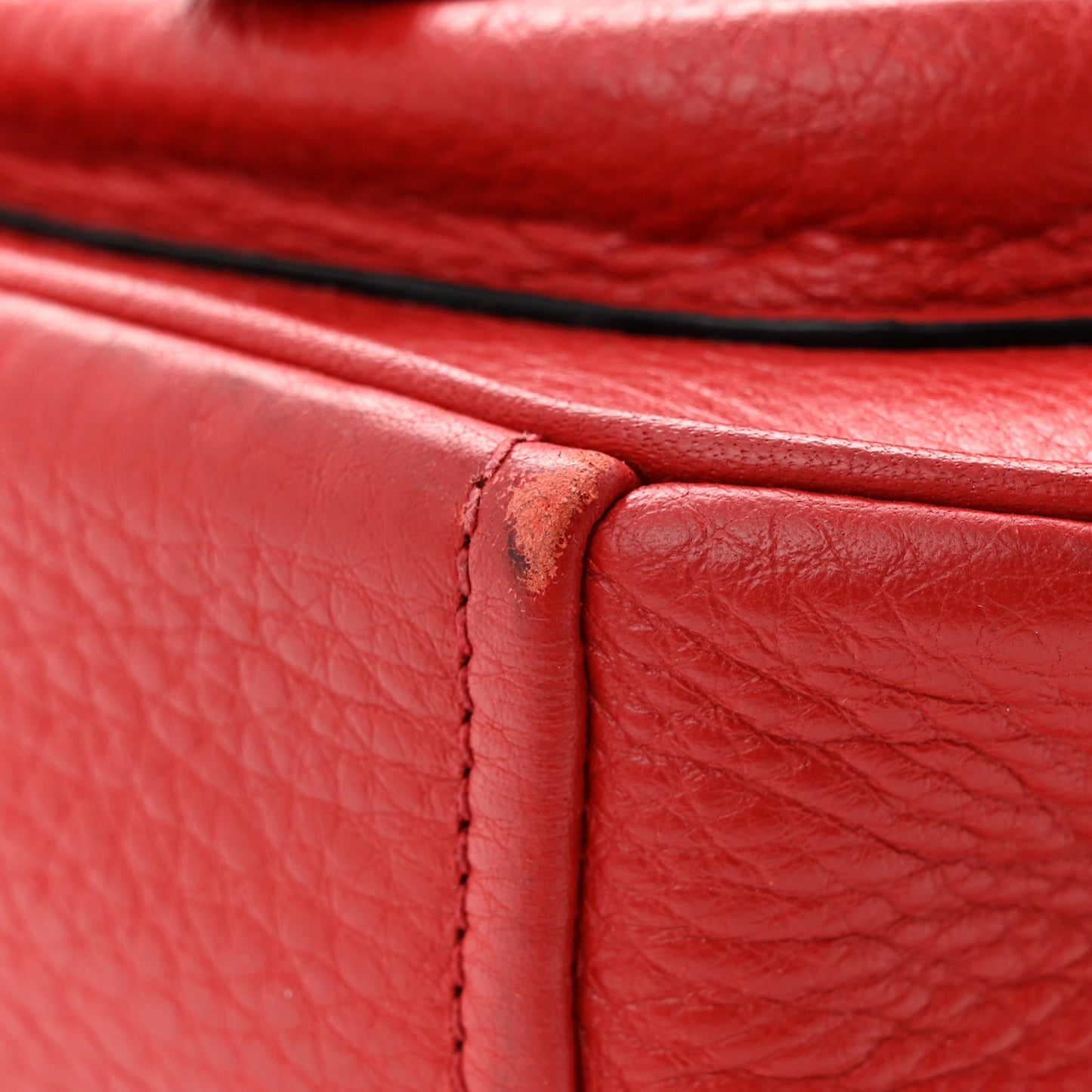 Vitello Daino Messenger Bag Rosso