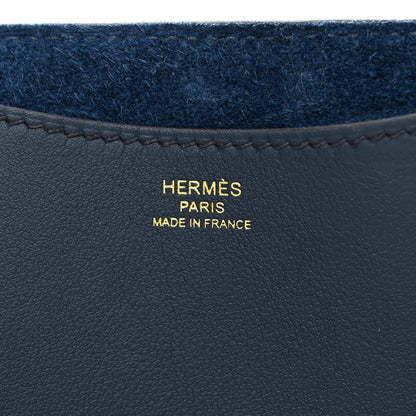 Hermes Taurillon Clemence Swift In-The-Loop 23 Bag Bleu de Prusse 6 of 11