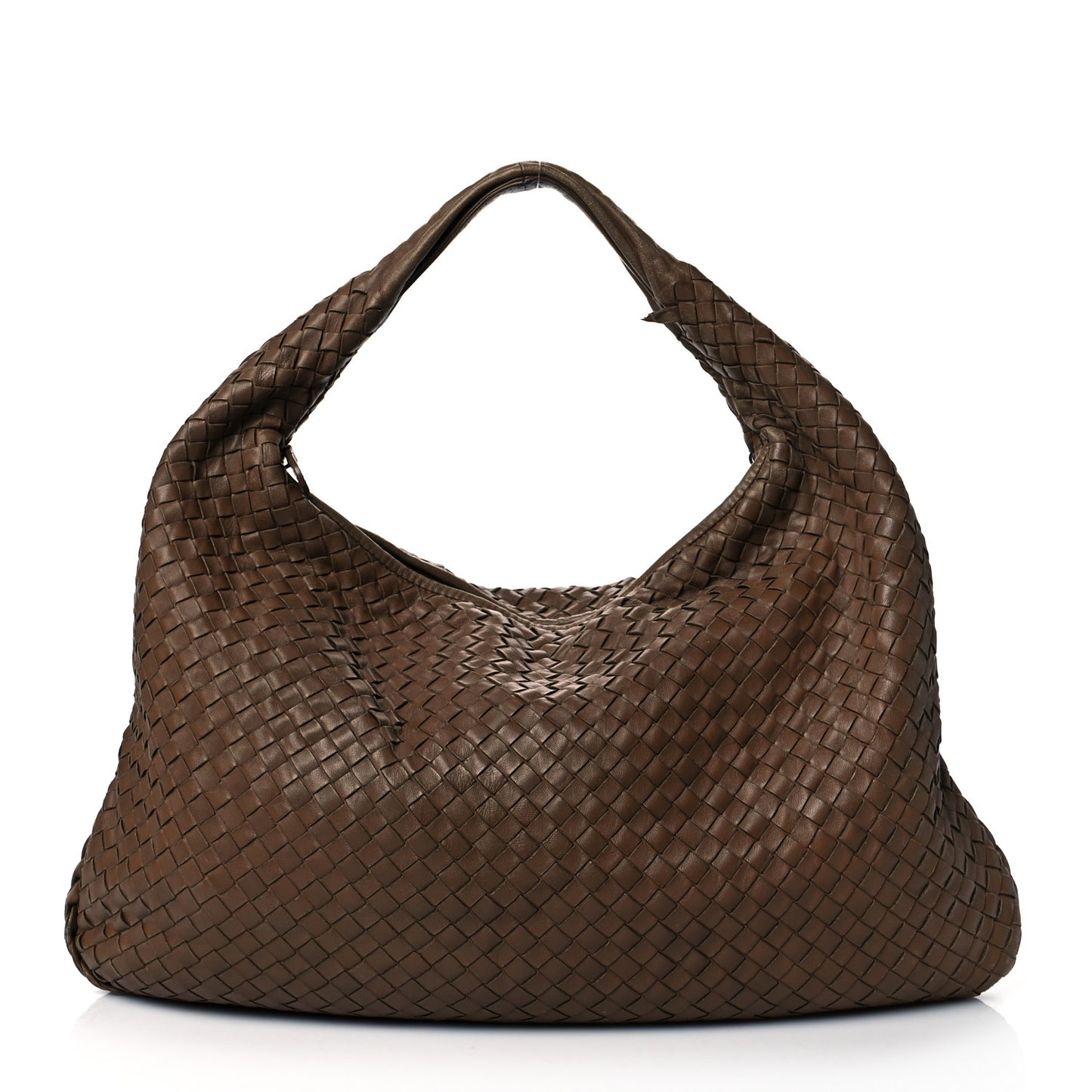 Nappa Intrecciato Large Veneta Hobo Noce