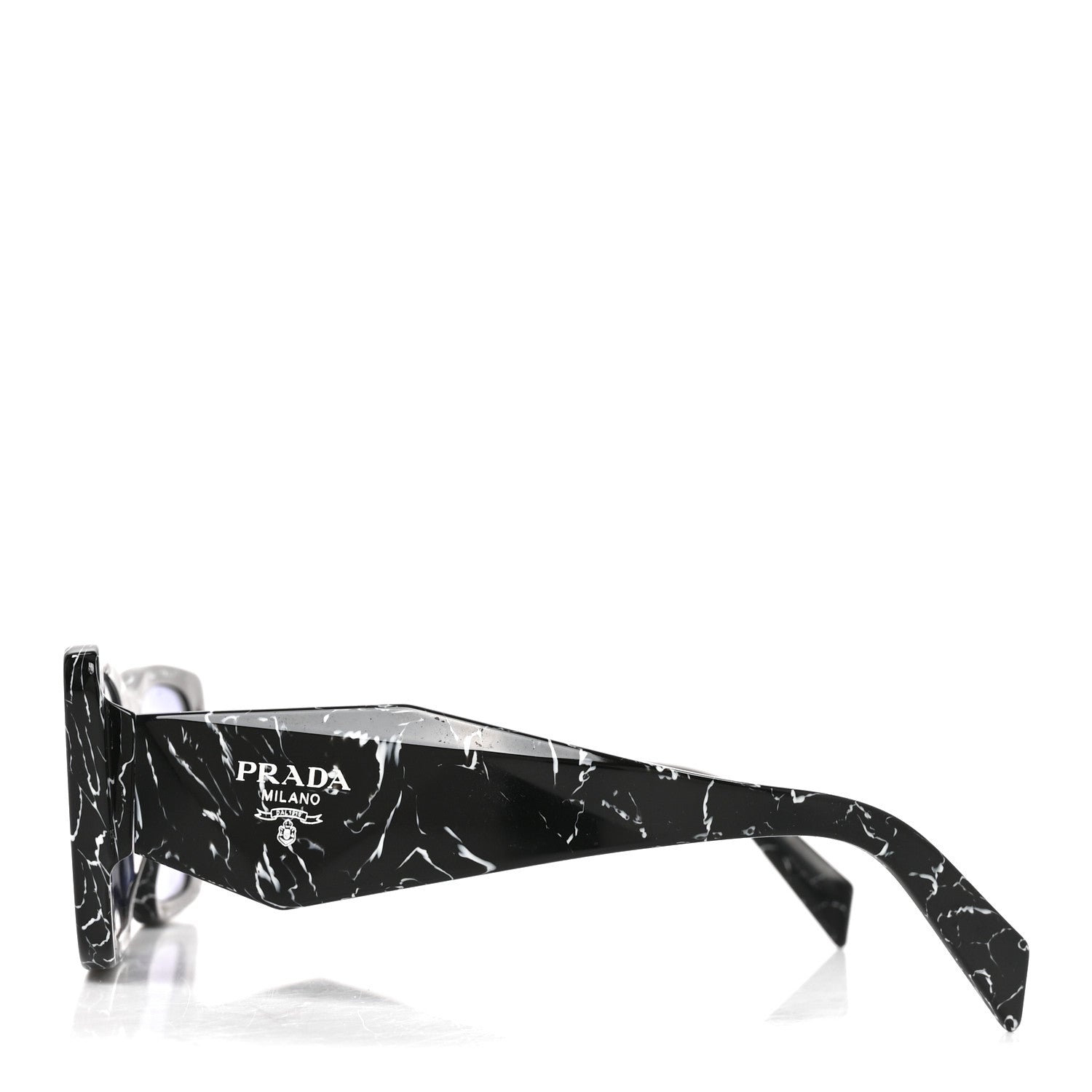 Prada Acetate Symbole Sunglasses SPR 08Y Black Marble 3 of 7