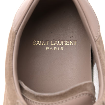 Saint Laurent Distressed Suede Womens Court Classic Sneakers 39 Rose Antique 7 of 8