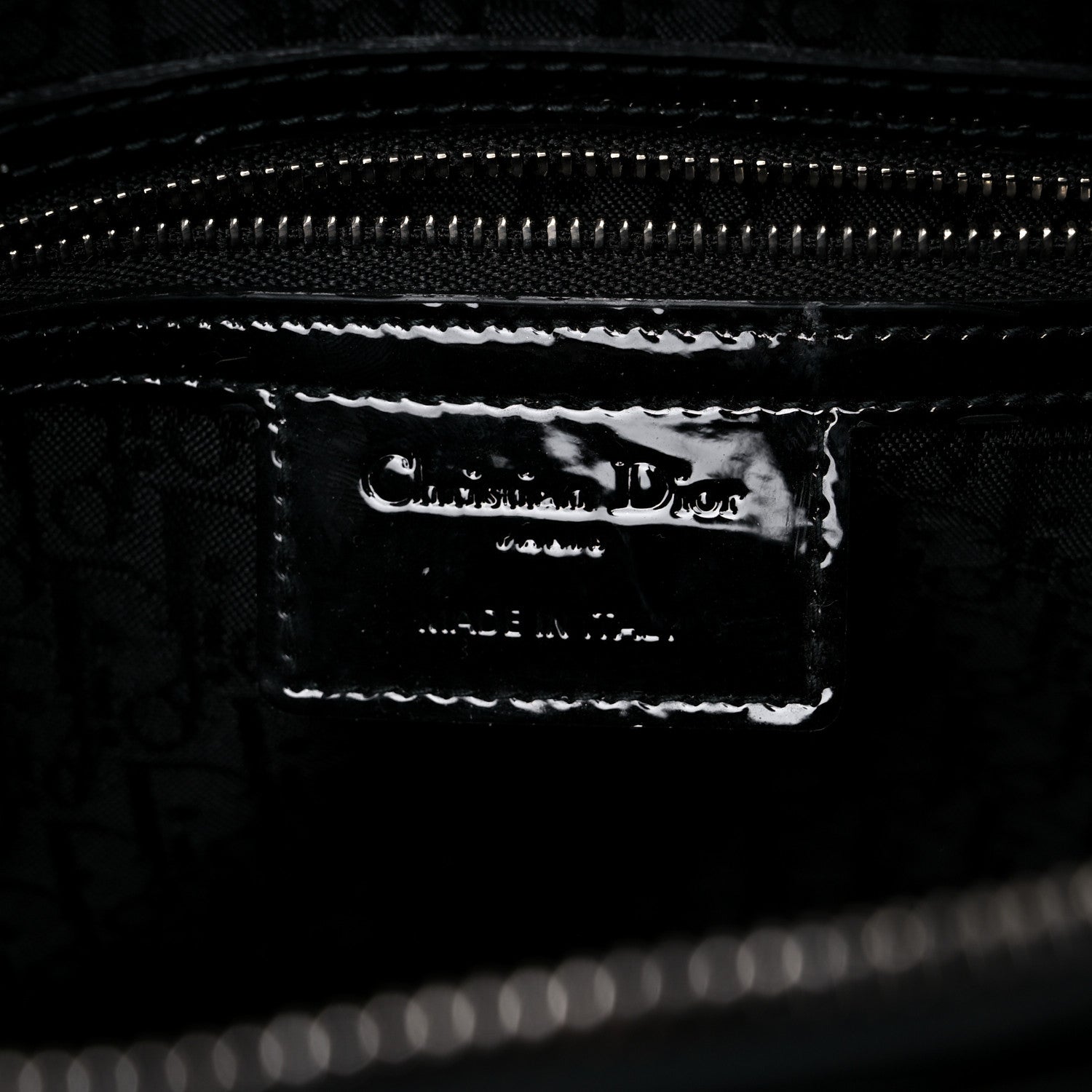 Christian Dior Patent Cannage Large Lady Dior Black 6 of 18