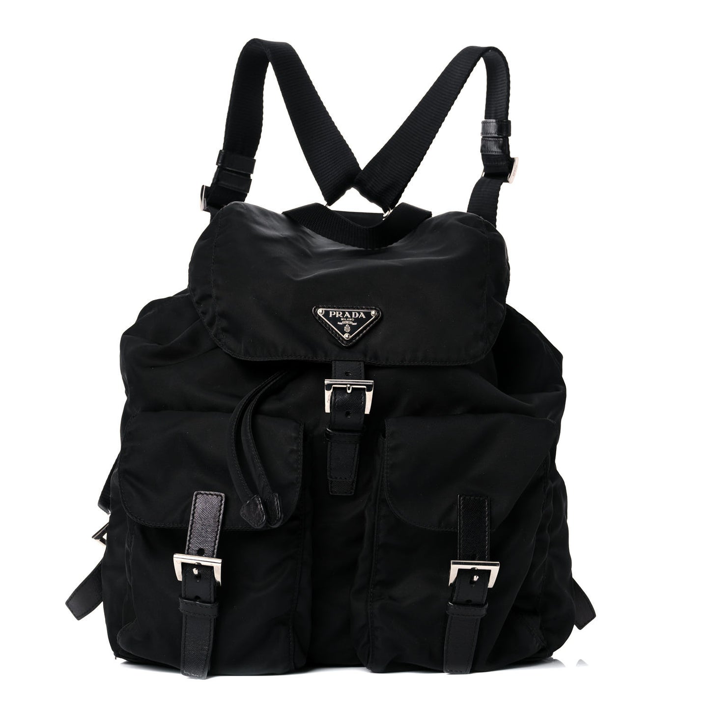 Nylon Vela Medium Backpack Black