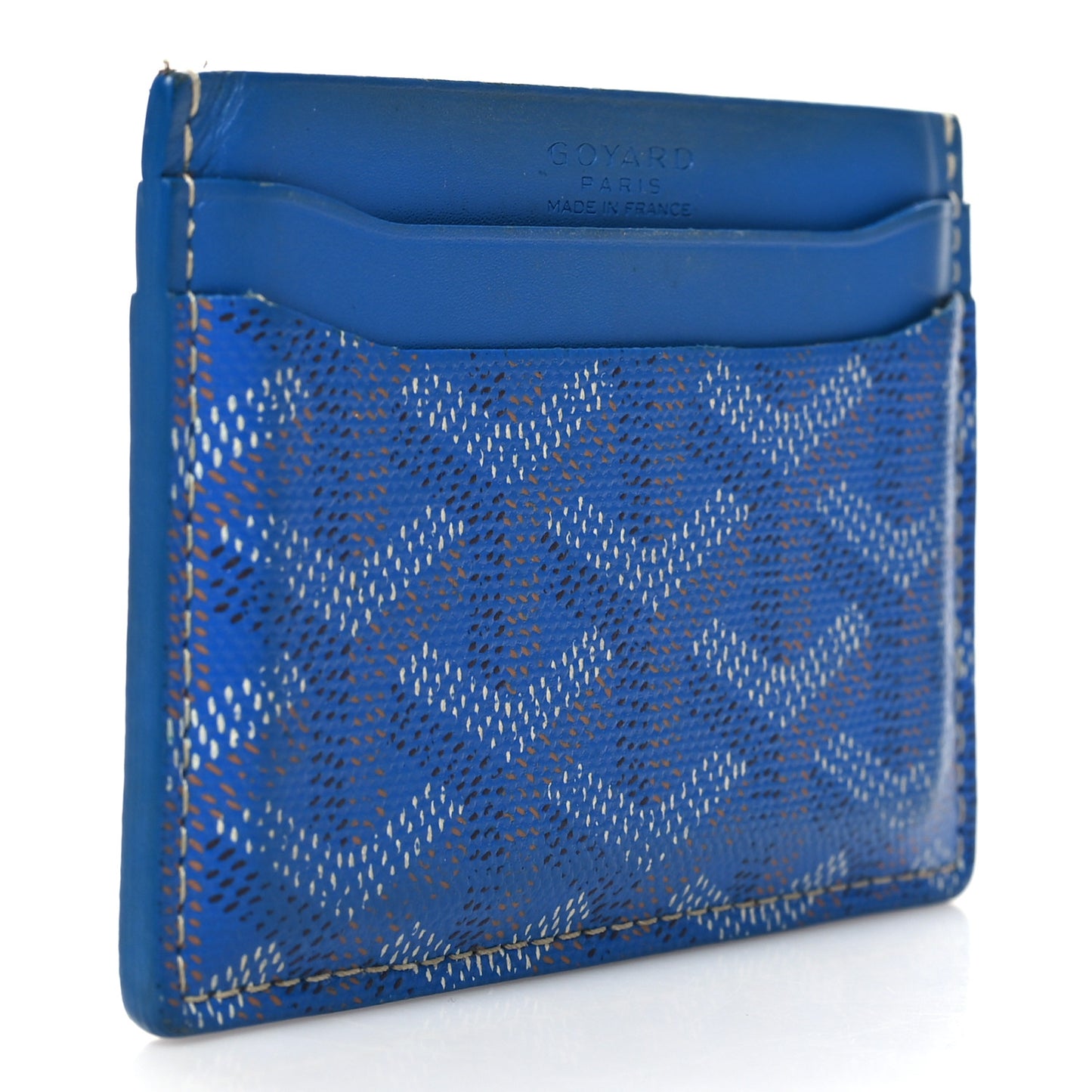 Goyardine Saint Sulpice Card Holder Sky Blue