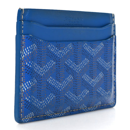 Goyard Goyardine Saint Sulpice Card Holder Sky Blue 3 of 7