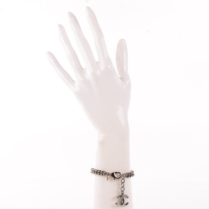 Chanel Ruthenium Pearl CC Chain Bracelet 2 of 5