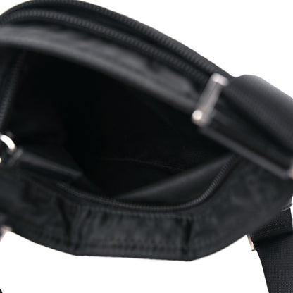 Prada Nylon Flat Messenger Bag Black 5 of 11