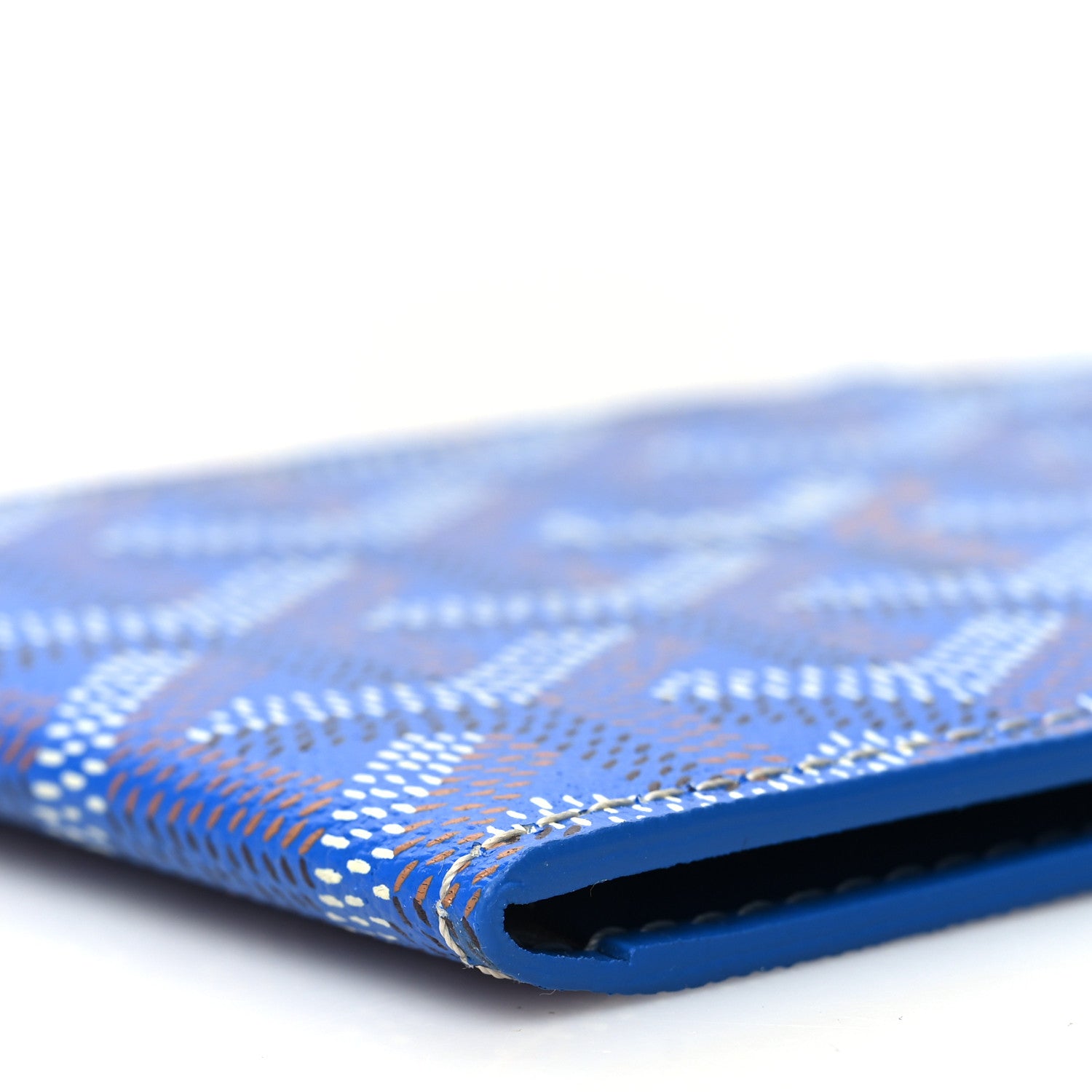 Goyard Goyardine Multi Slot Bi-Fold Wallet Sky Blue 8 of 10
