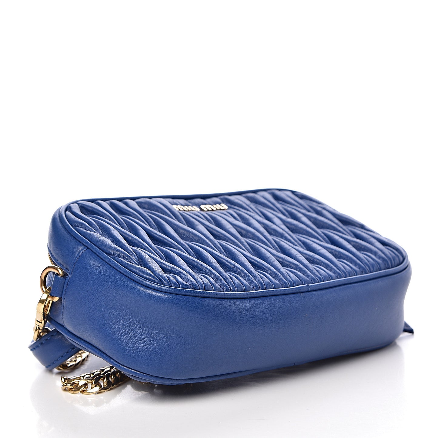 Nappa Matelasse Marsupio Belt Bag Azurro