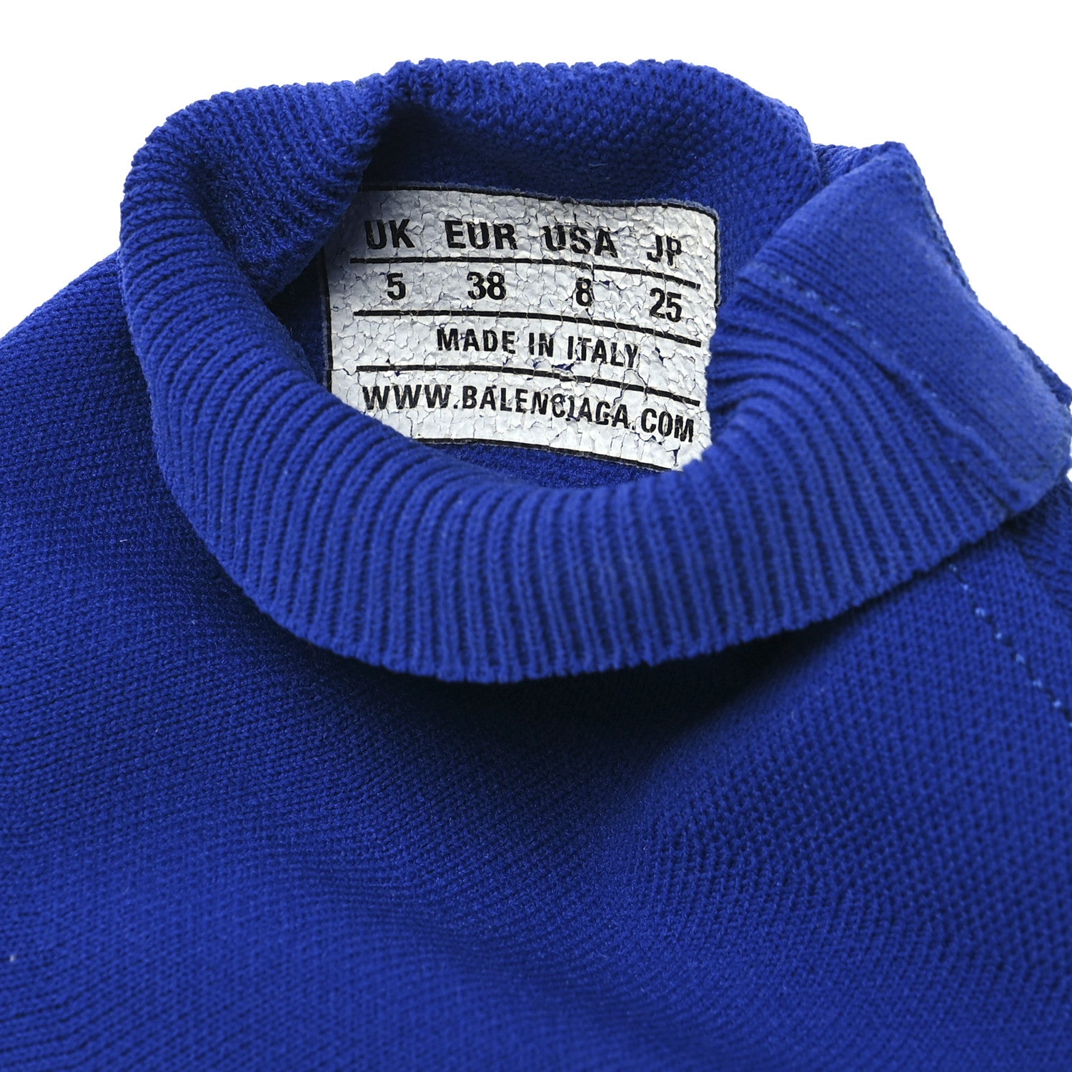 Balenciaga Neoprene Knit Womens Speed Sneakers 38 Bleu Saphir 7 of 7