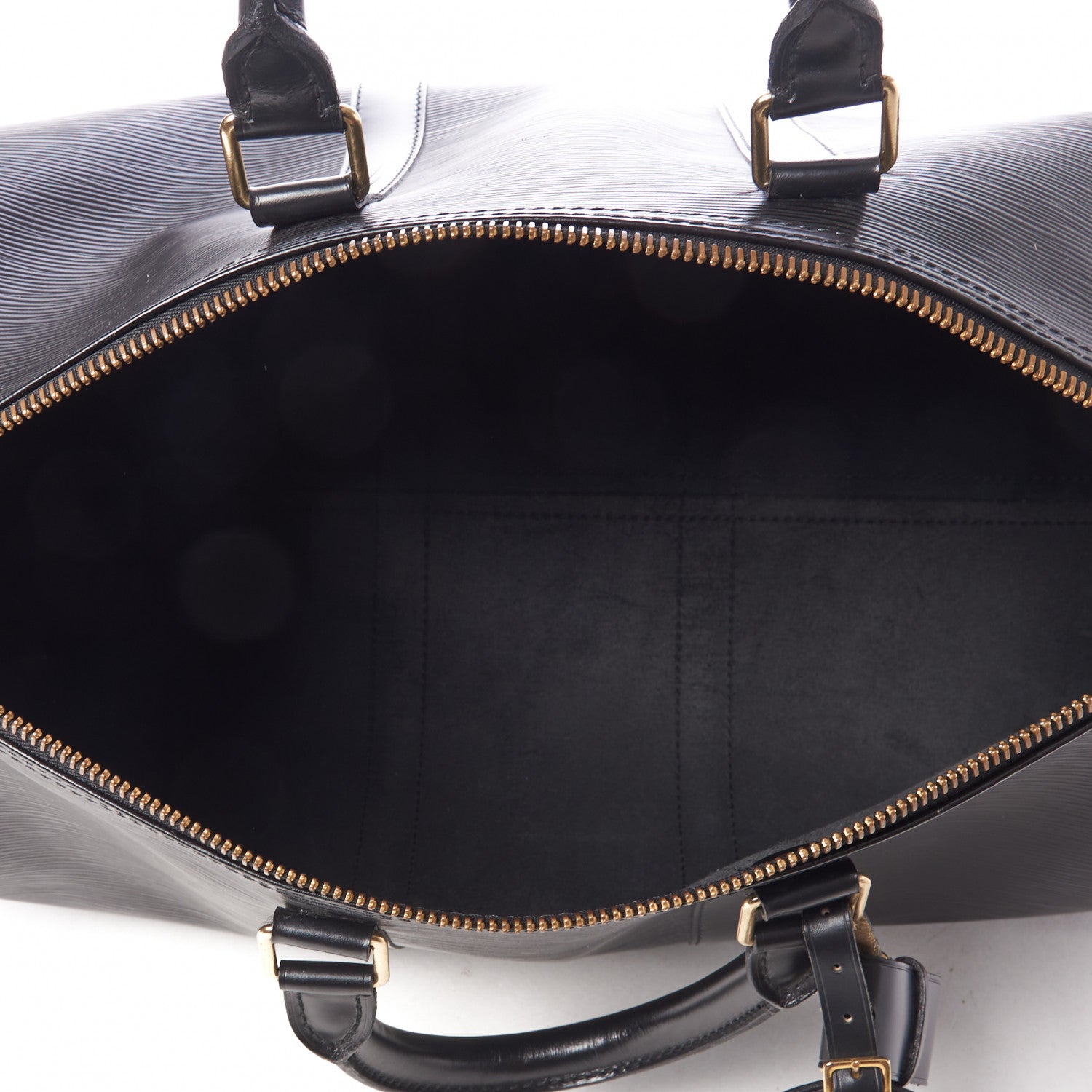 Louis Vuitton Epi Keepall 45 Black 6 of 10