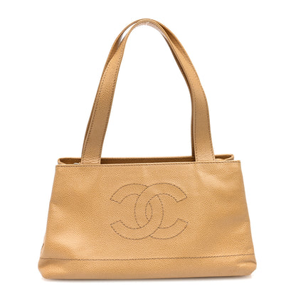 Chanel Caviar CC Shoulder Bag Beige 1 of 11