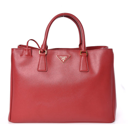 Prada Saffiano Lux Large Tote Fuoco 1 of 11