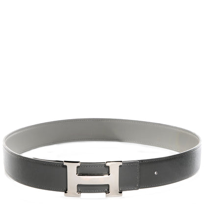 Hermes Box Reversible Polished Constance 32mm H Belt 70 Graphite Gris Pale 1 of 7