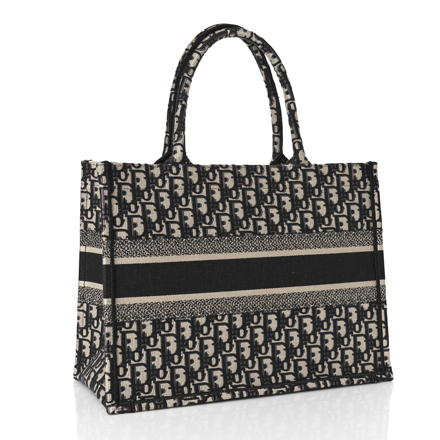 Oblique Medium Book Tote Blue Multicolor