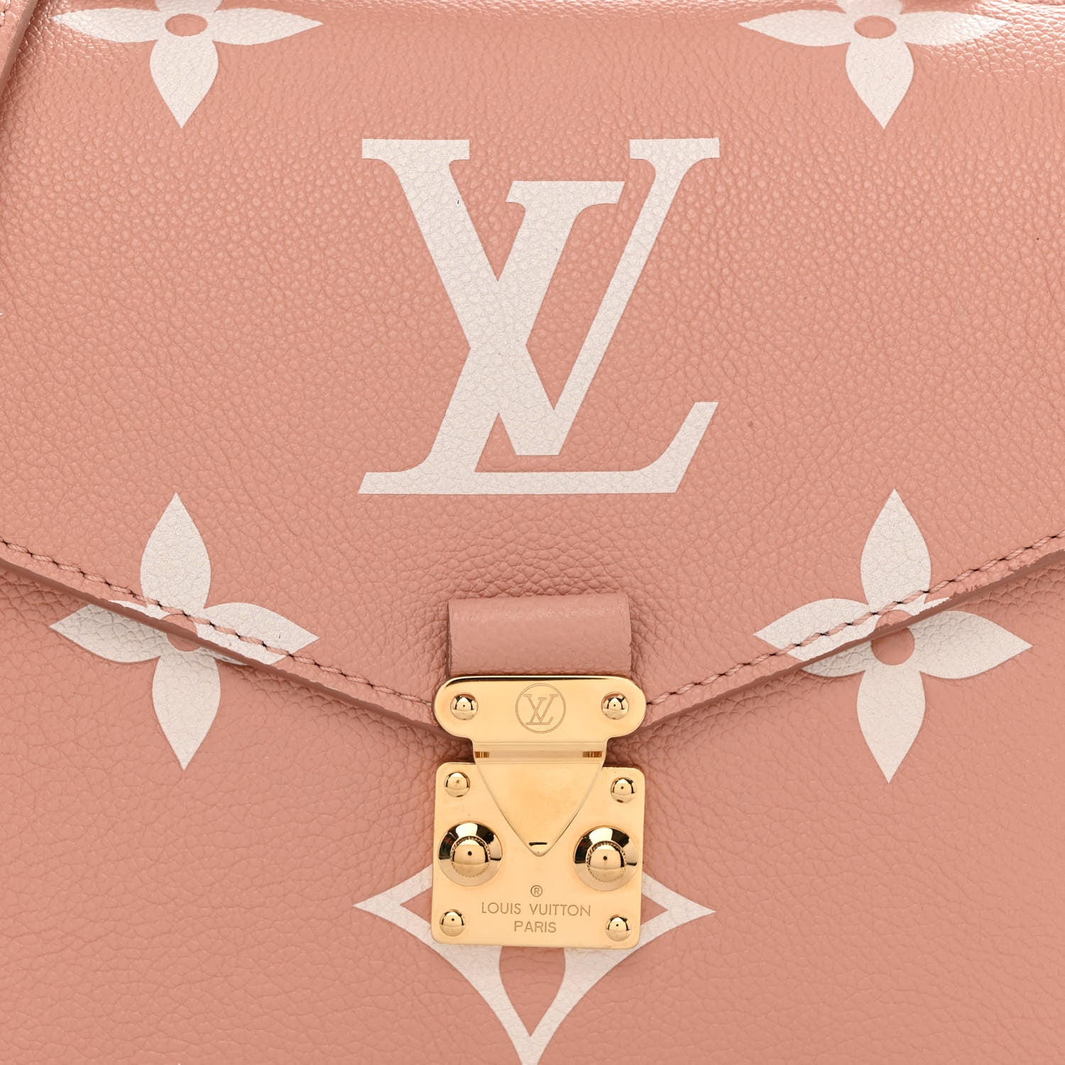 Louis Vuitton LOUIS VUITTON Empreinte Monogram Giant Pochette Metis Rose Trianon Cream 7 of 9