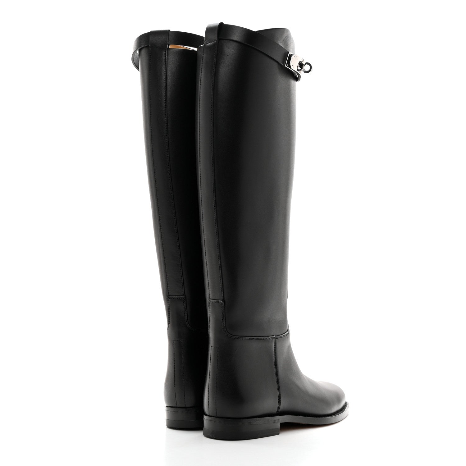 Hermes Box Kelly Jumping Boots 35.5 Black 4 of 9