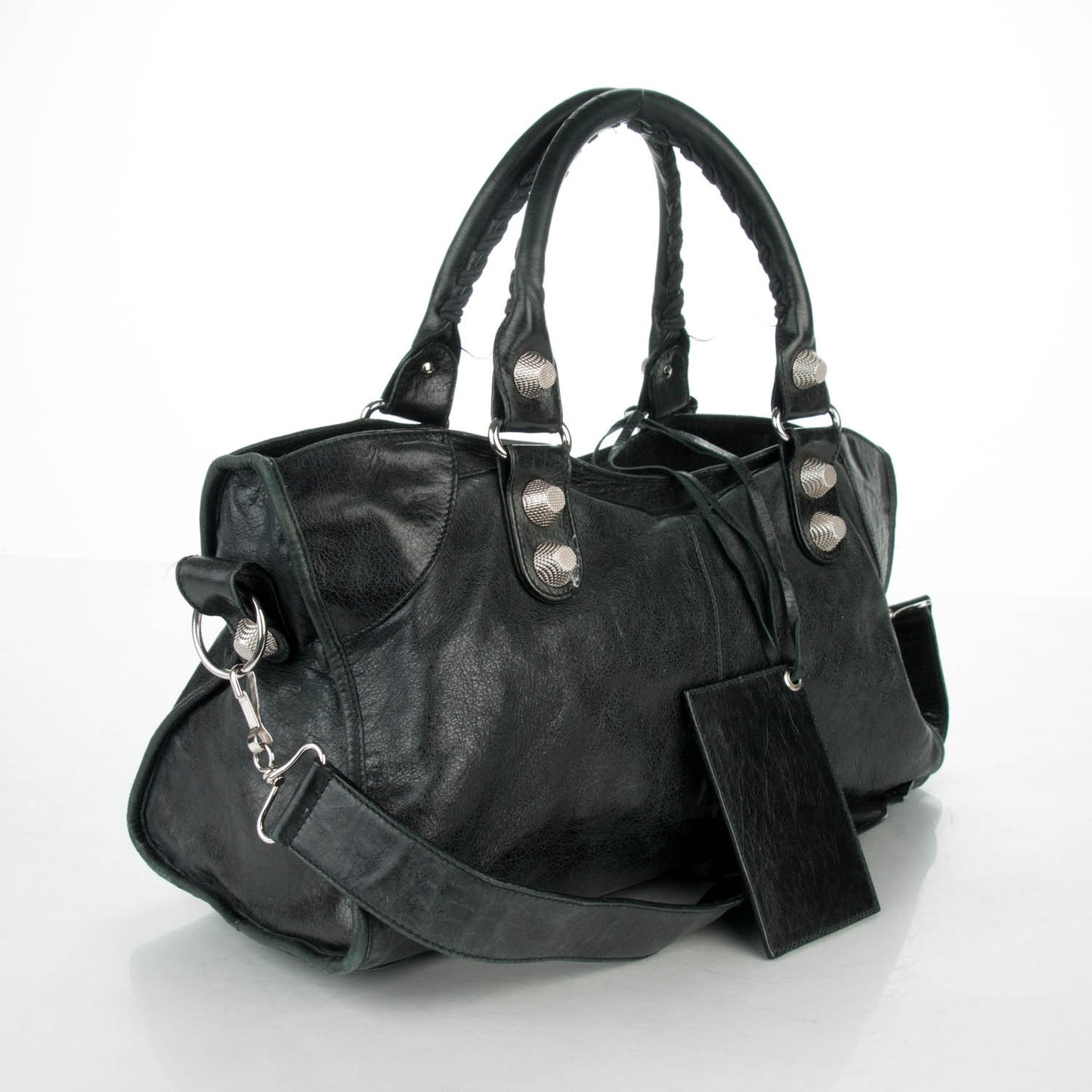Agneau Giant 21 Silver Hardware Part Time Black