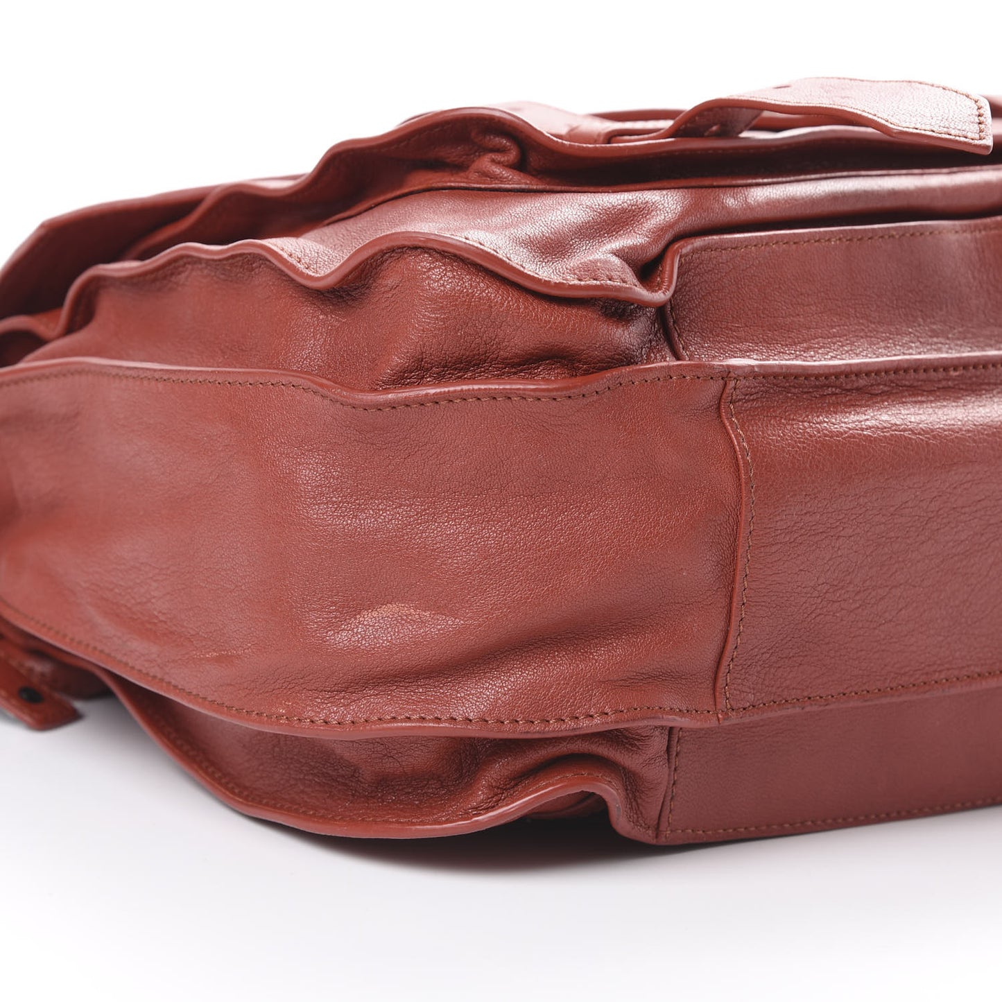 Lambskin PS1 Extra Large Satchel Mandarin Red