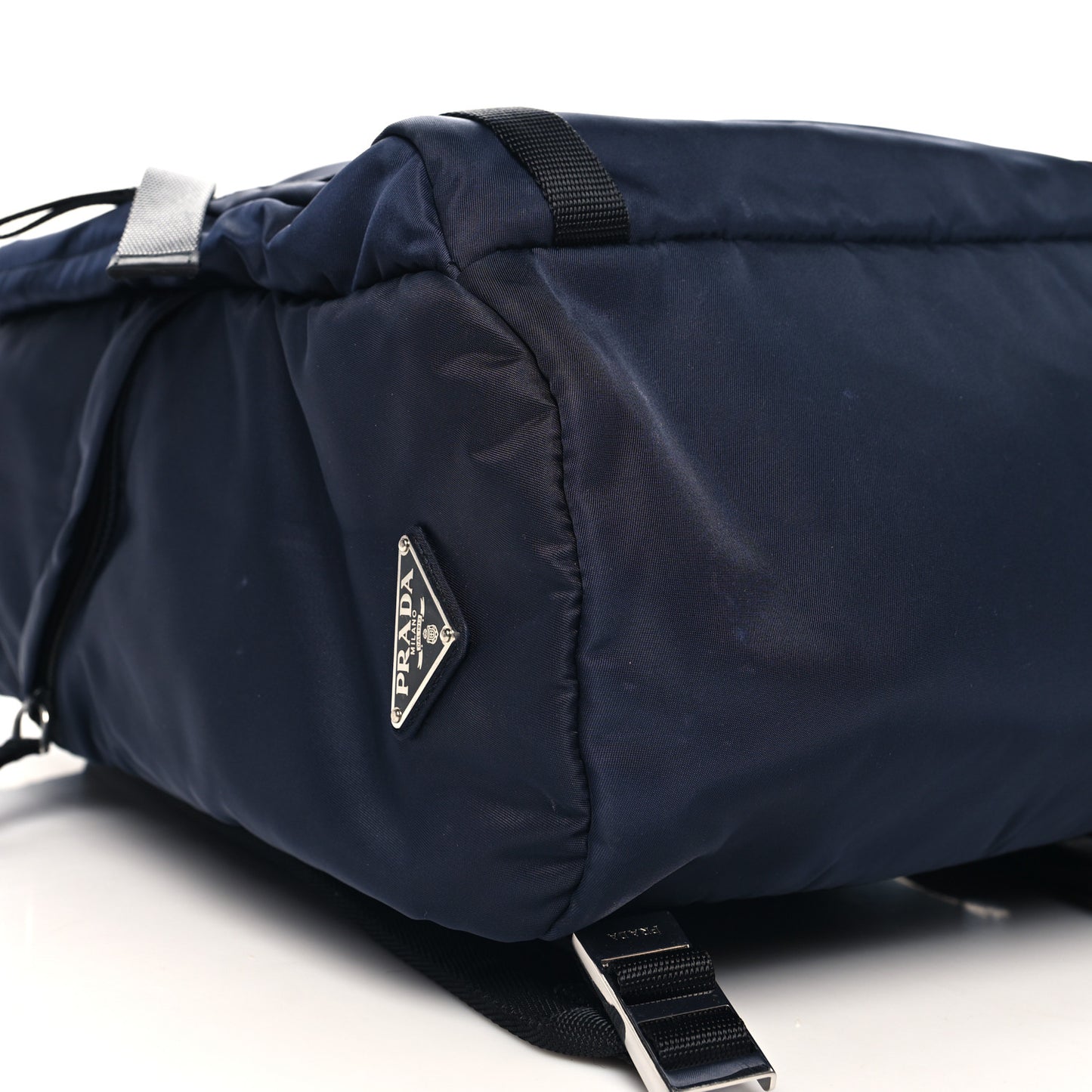 Tessuto Nylon Montagna Double Buckle Backpack Bleu