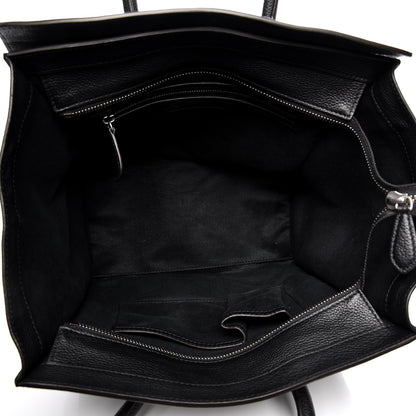 Celine Drummed Calfskin Mini Luggage Black 5 of 8