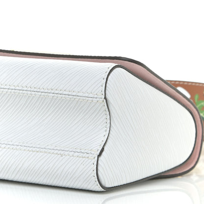 Louis Vuitton Epi Asnieres Flowers Twist Shoulder Bag PM White 9 of 12