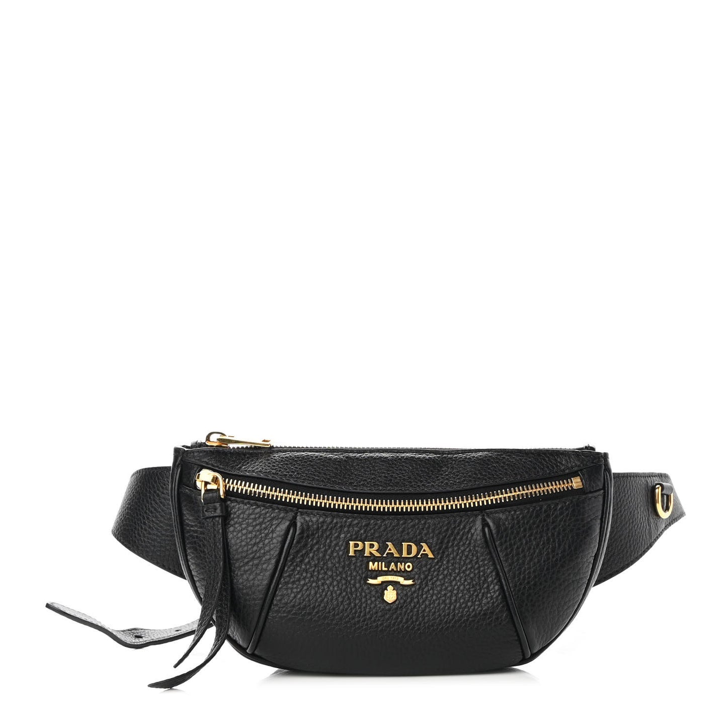 Vitello Daino Small Belt Bag Black