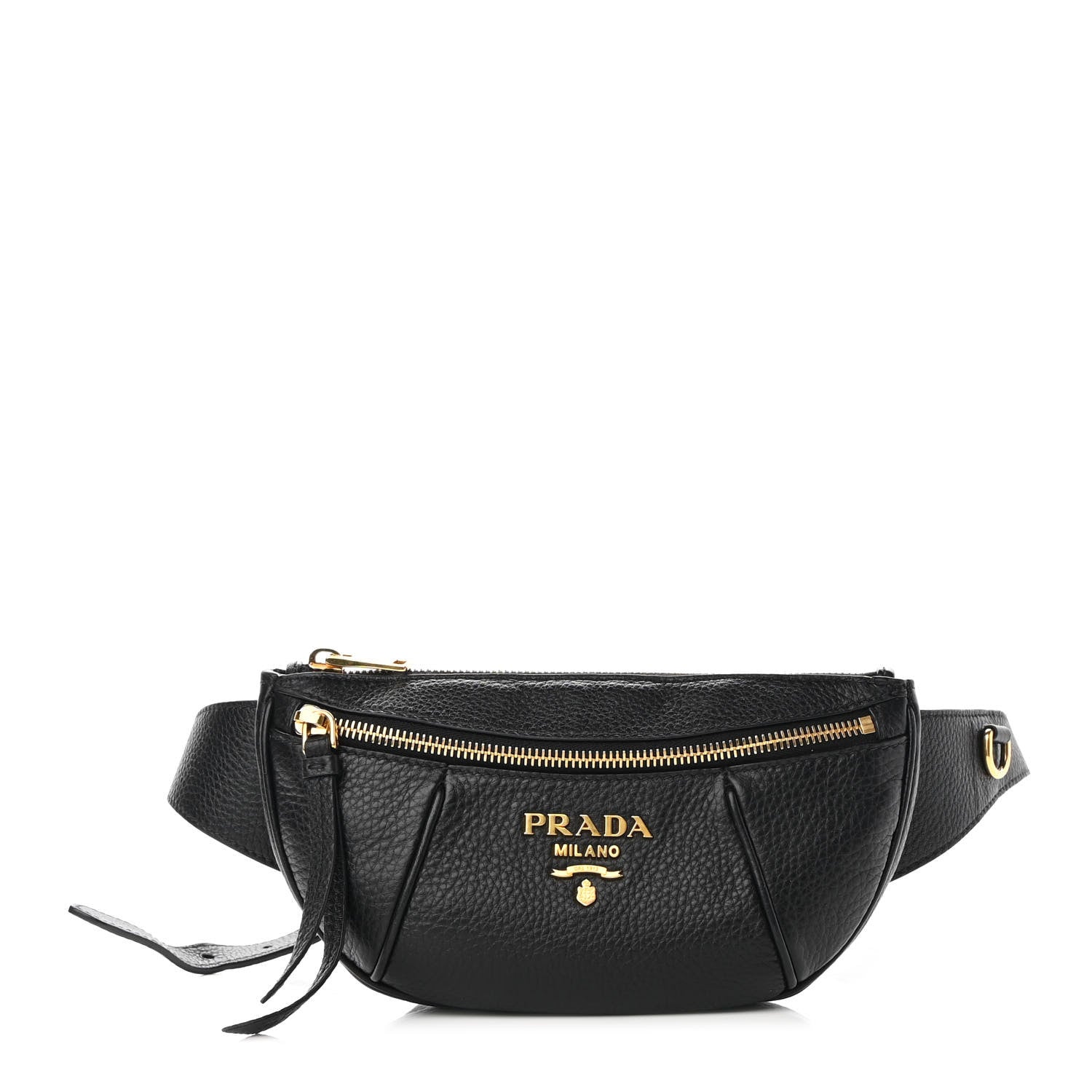 Prada Vitello Daino Small Belt Bag Black 1 of 8
