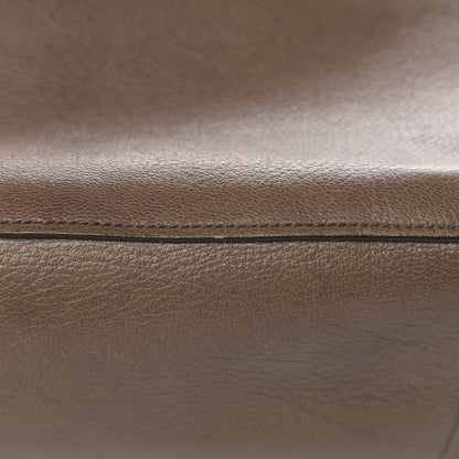 Miu Miu Goatskin Madras Top Handle Tote Argilla 10 of 11