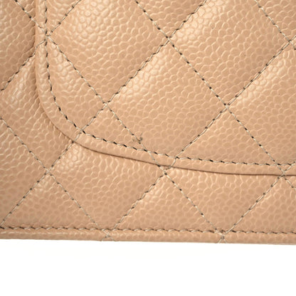 Chanel Caviar Quilted Wallet On Chain WOC Beige 7 of 15