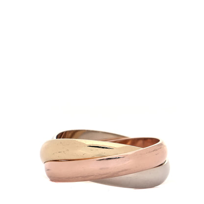 Cartier 18K Pink Yellow White Gold Classic Les Must De Cartier Trinity Ring 51 5.75 3 of 4