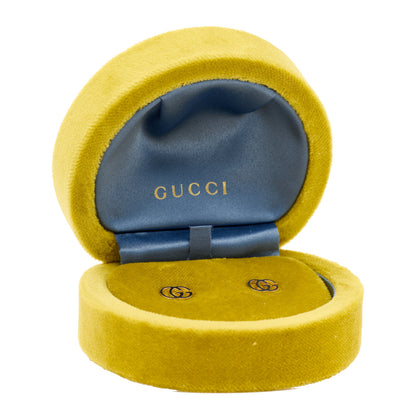 Gucci 18K Yellow Gold GG Tissue Stud Earrings 5 of 5