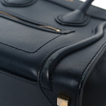 Celine Smooth Calfskin Micro Luggage Navy Blue 11 of 13