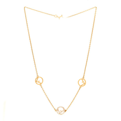Fendi Metal Crystal F is Fendi Necklace Gold 1 of 5