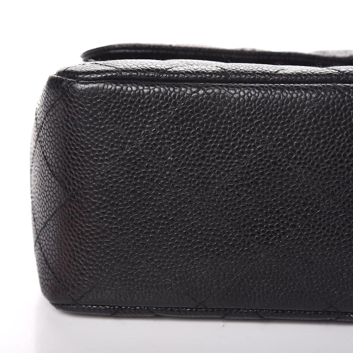 Caviar Quilted Jumbo Single Flap Black