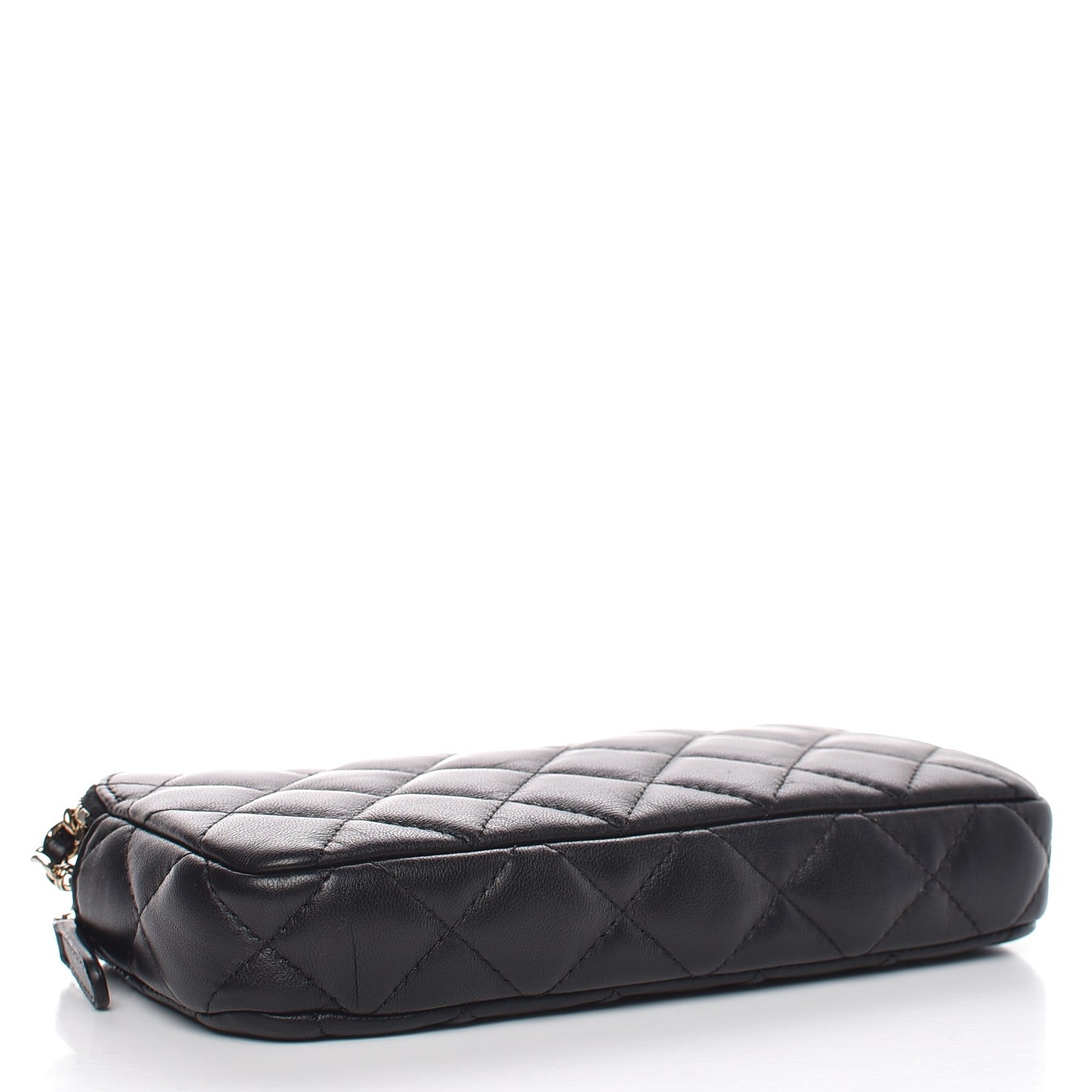 Chanel Lambskin Quilted Small Clutch With Chain Black 4 of 9