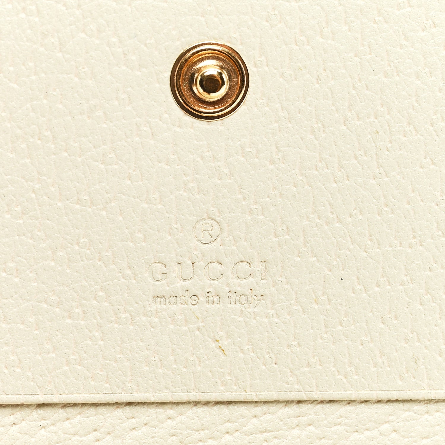 Gucci Textured Calfskin Web Ophidia Card Case Mystic White 6 of 6