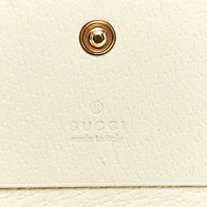 Gucci Textured Calfskin Web Ophidia Card Case Mystic White 6 of 6