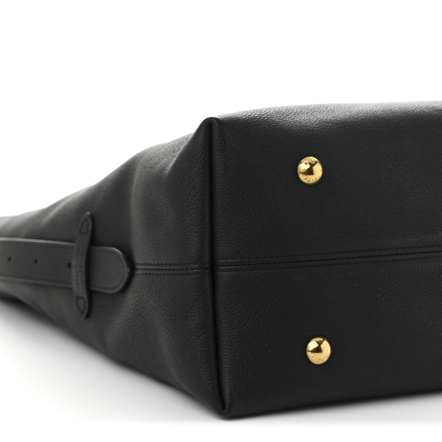 Louis Vuitton Grained Calfskin Low Key Hobo MM Black 9 of 11