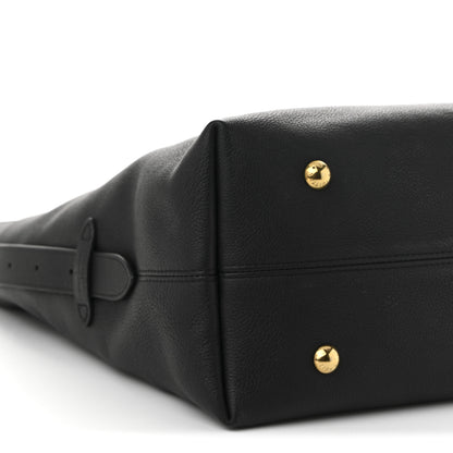 Louis Vuitton Grained Calfskin Low Key Hobo MM Black 9 of 11
